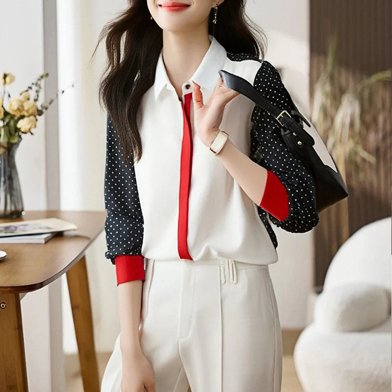 New elegant Women Blouses ladies shirts Blusas Mujer Long Sleeve Shirts causal Tops