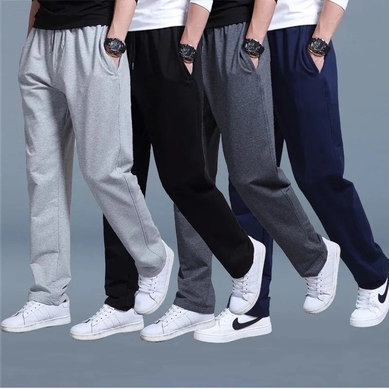 Men's Pants Autumn/Winter New Sport Jogging Trousers Fitness Loose Fit Clothing Solid Color Outfit Streetwear Pants 