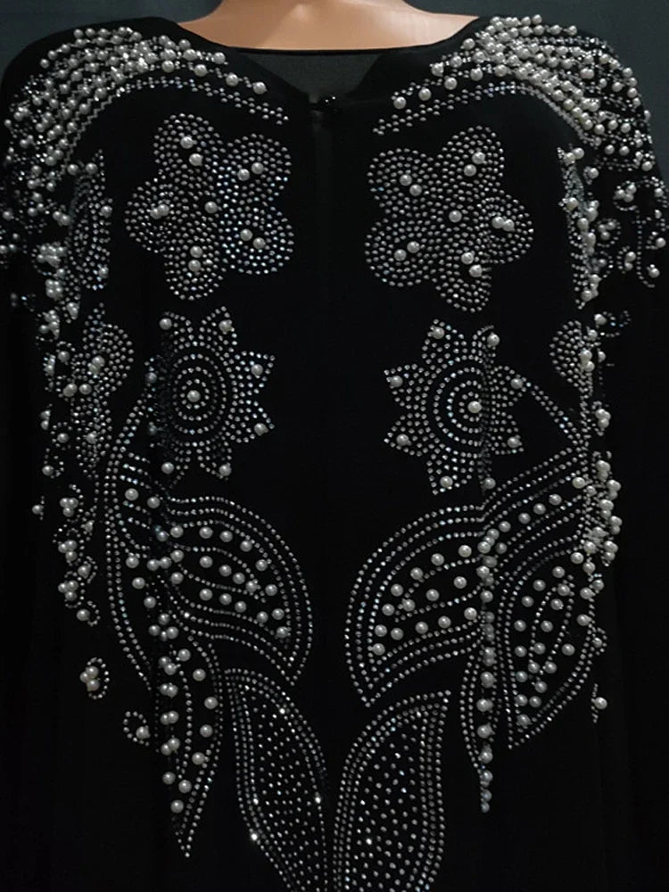 Abayas For Women Dubai Luxury Chiffon Boubou Muslim Fashion Dress Caftan Wedding Party Occasions Djellaba Femme