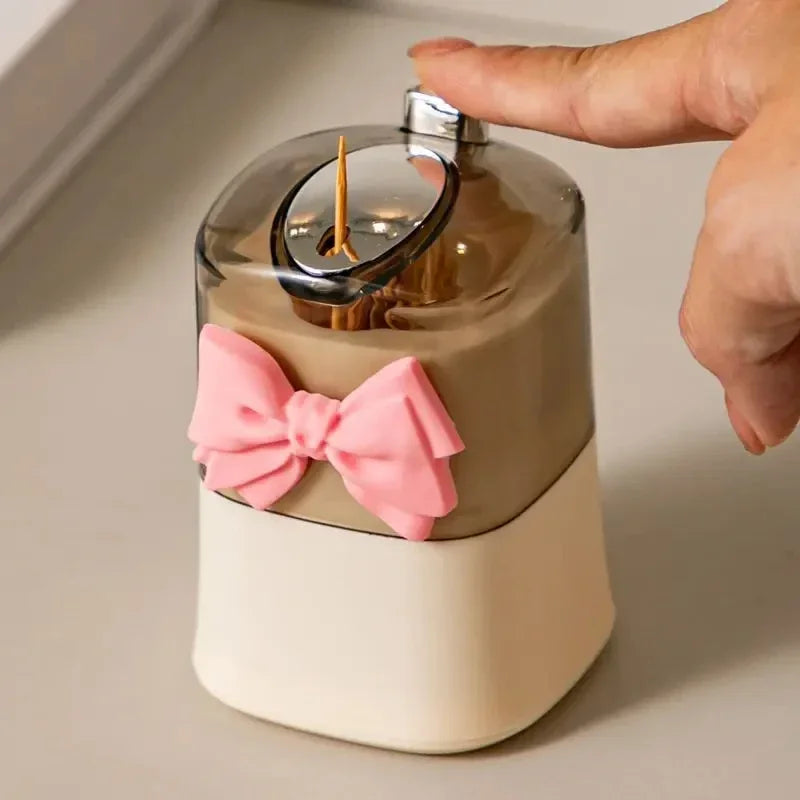 Creative Toothpick Storage Box Automatic Pop-up Toothpick Box Home Living Room Dining Room Push-type Toothpick Holder - unique