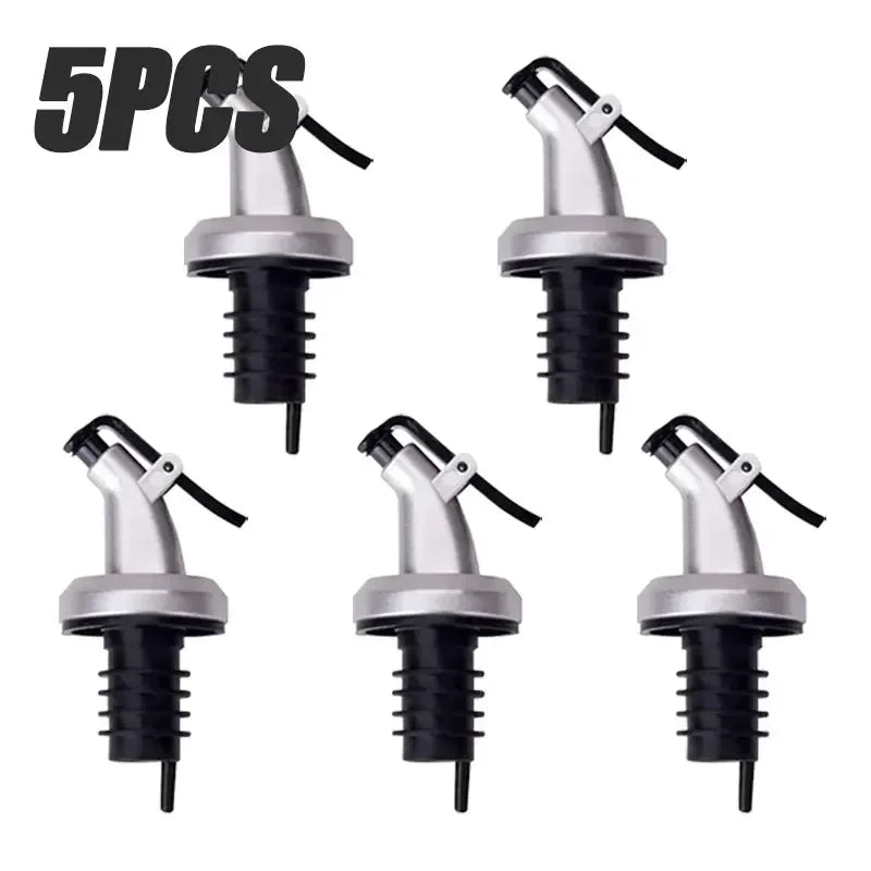 1/5 PCS Bottle Stopper Leak Proof Wine Stopper Bottle Cap Wine Pourer Spout Stopper Dispenser Olive Oil Sprayer Kitchen Tools