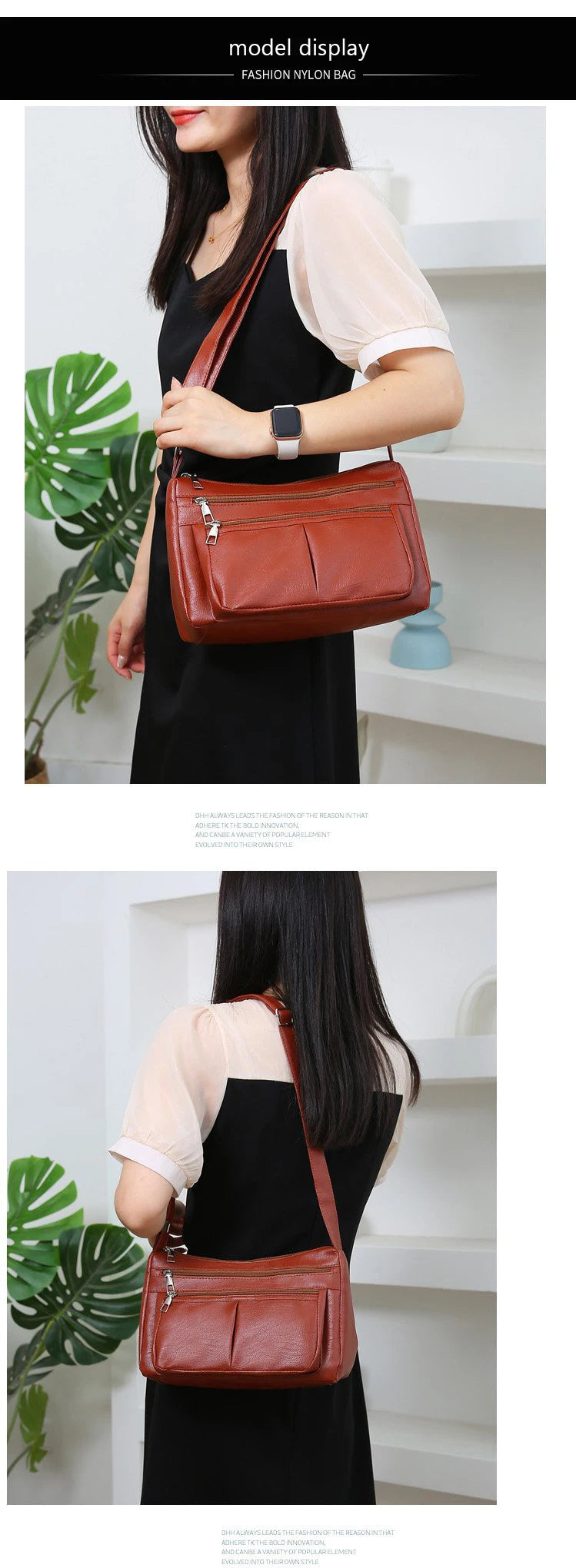 Women's Bag 2024 Trend Korean Handbags Designer Luxury Brand Ladies Shoulder Bags Soft Leather Fashion Versatile Crossbody Bag