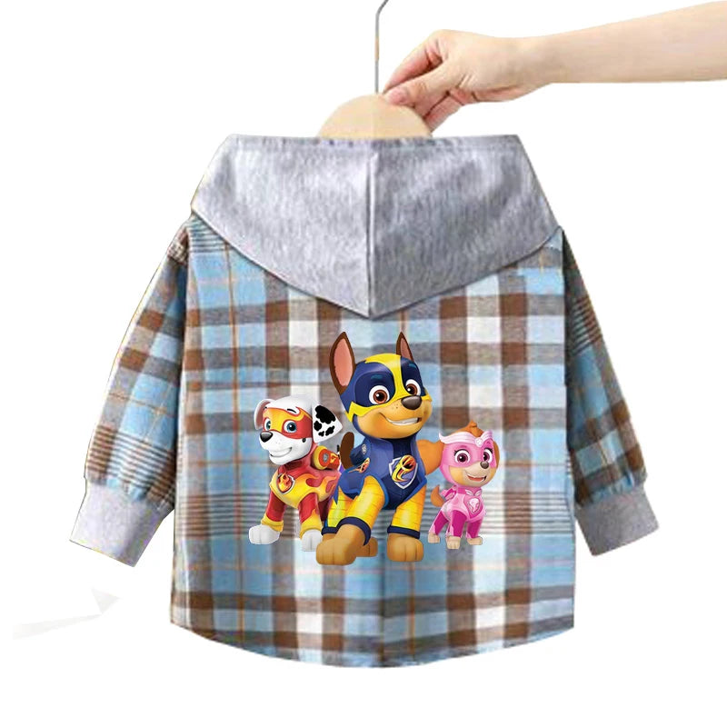 Autumn Children PAW Patrol Hoodie Jacket Coats Baby Girls Boys Cartoon Long Sleeved Zipper Windbreaker Kids Fashion Outerwear