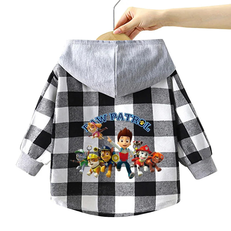 Autumn Children PAW Patrol Hoodie Jacket Coats Baby Girls Boys Cartoon Long Sleeved Zipper Windbreaker Kids Fashion Outerwear