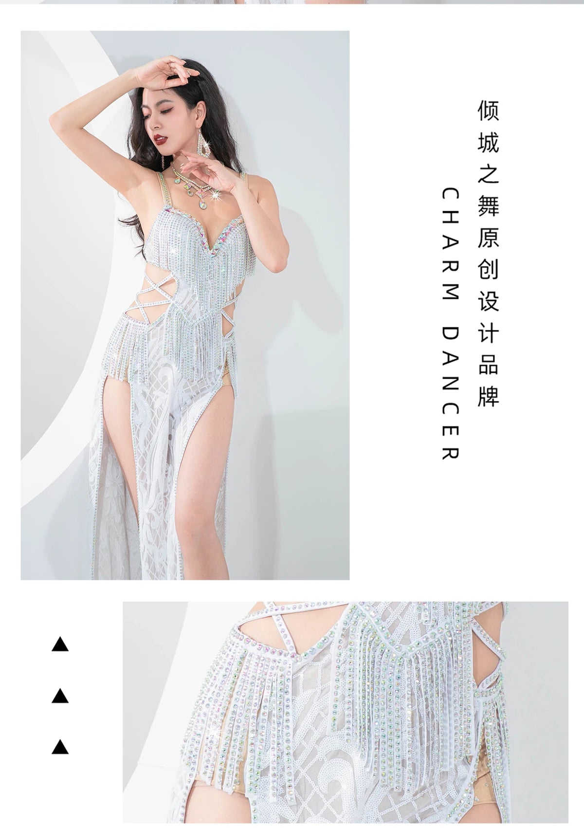 Egyptian Belly Dance Costume BALADI Dress Competition Group Performance Set Embroider Long Maxi Dresses Brilliant Sequins Dress