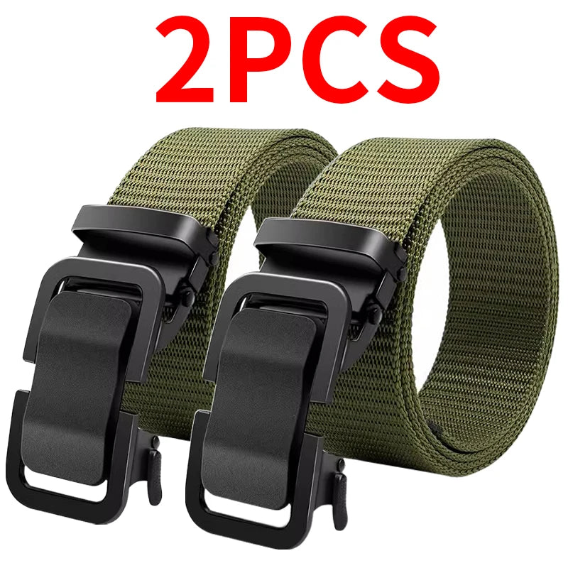 Authentic Military Tactical Belt - High Quality Quick Release Plastic Buckle Navy Army Outdoor Training Breathable Belt