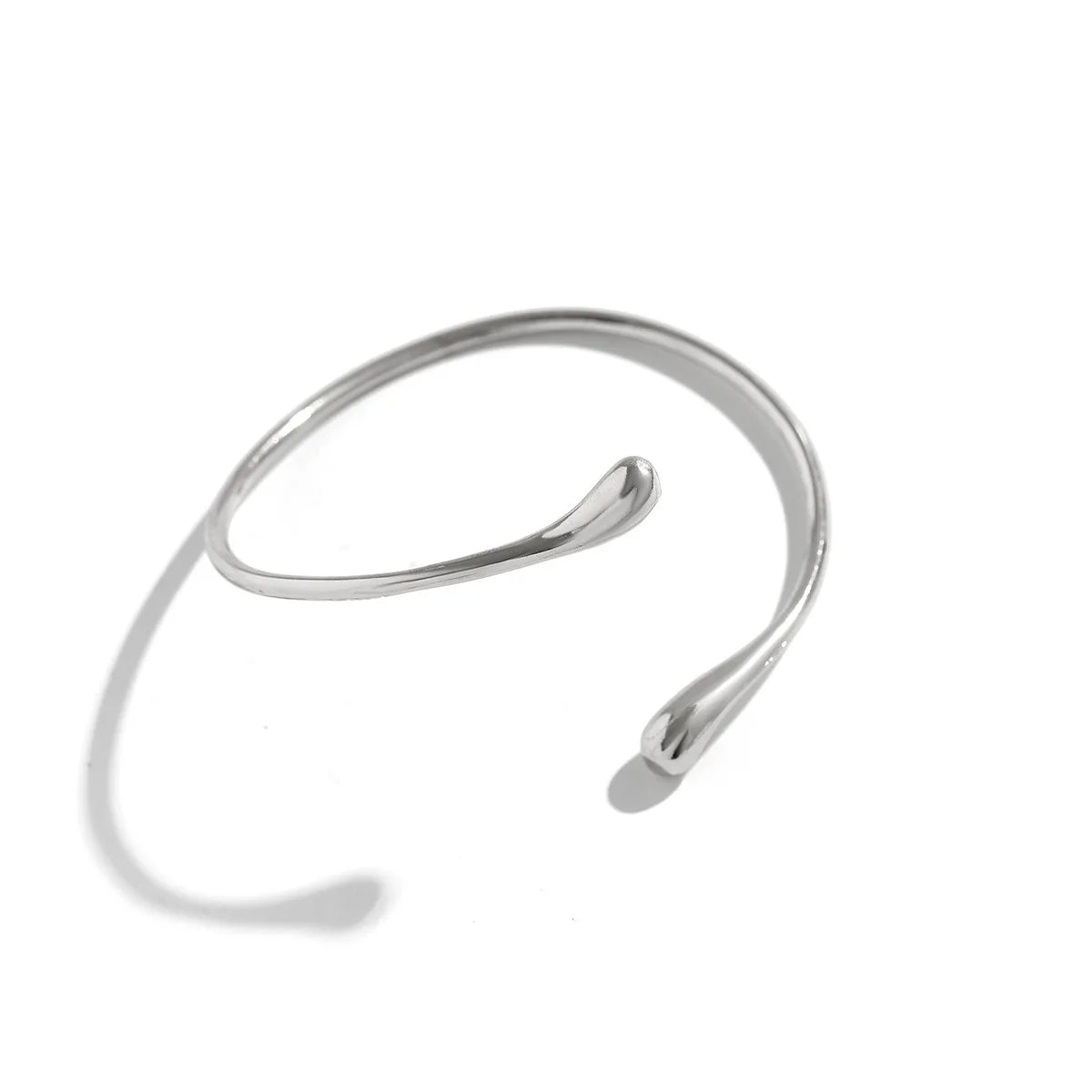 FTCY Vintage Simple Upper Arm Bracelet for Women Trendy Geometric Water Drop Shape Bangles Adjustable Women's Jewelry accessories