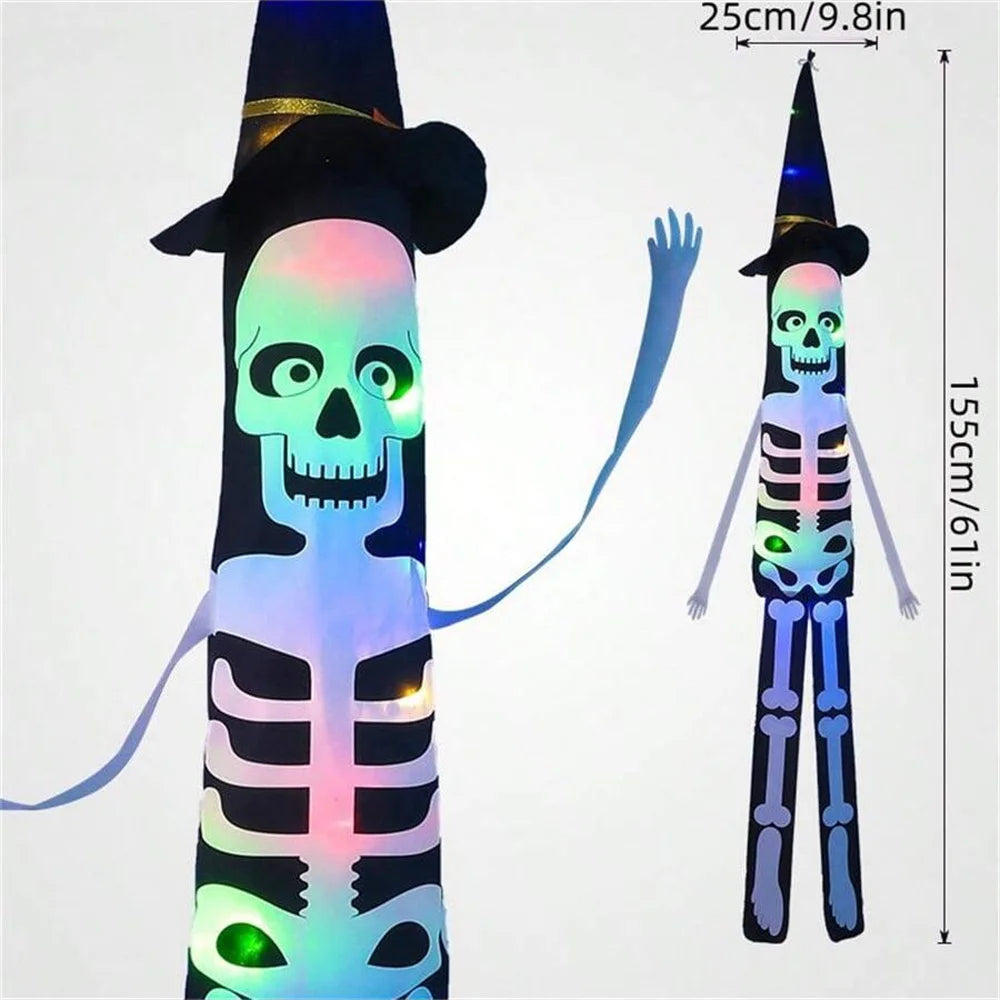 Halloween Skull Hanging Decorations, Indoor Outdoor Garden Yard Party Atmosphere, Spooky Halloween Home Decoration Accessories
