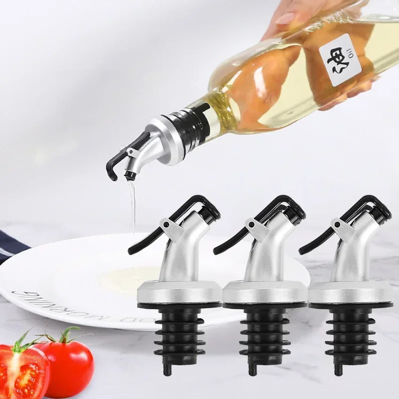 1/5 PCS Bottle Stopper Leak Proof Wine Stopper Bottle Cap Wine Pourer Spout Stopper Dispenser Olive Oil Sprayer Kitchen Tools