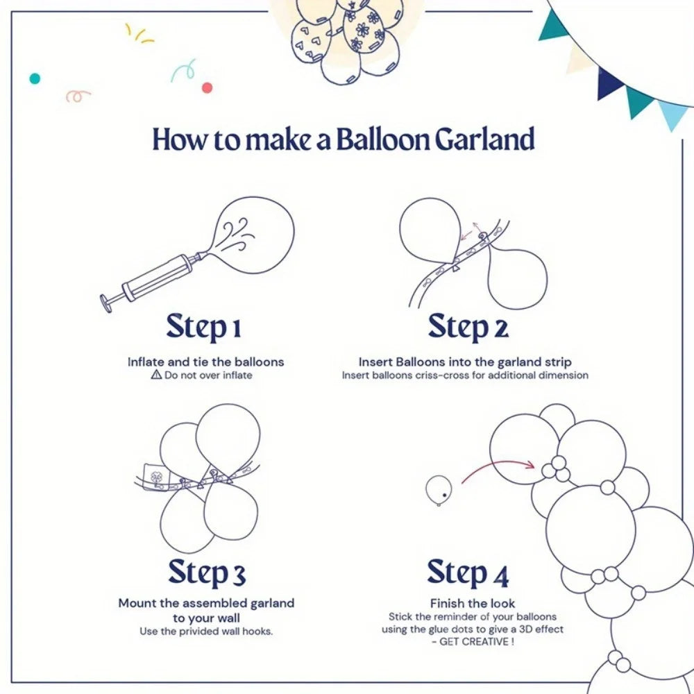 120pcs Ocean Themed Balloon Set, Blue Balloons and Marine Animals As Birthday Parties and Summer Outdoor Beach Decorations