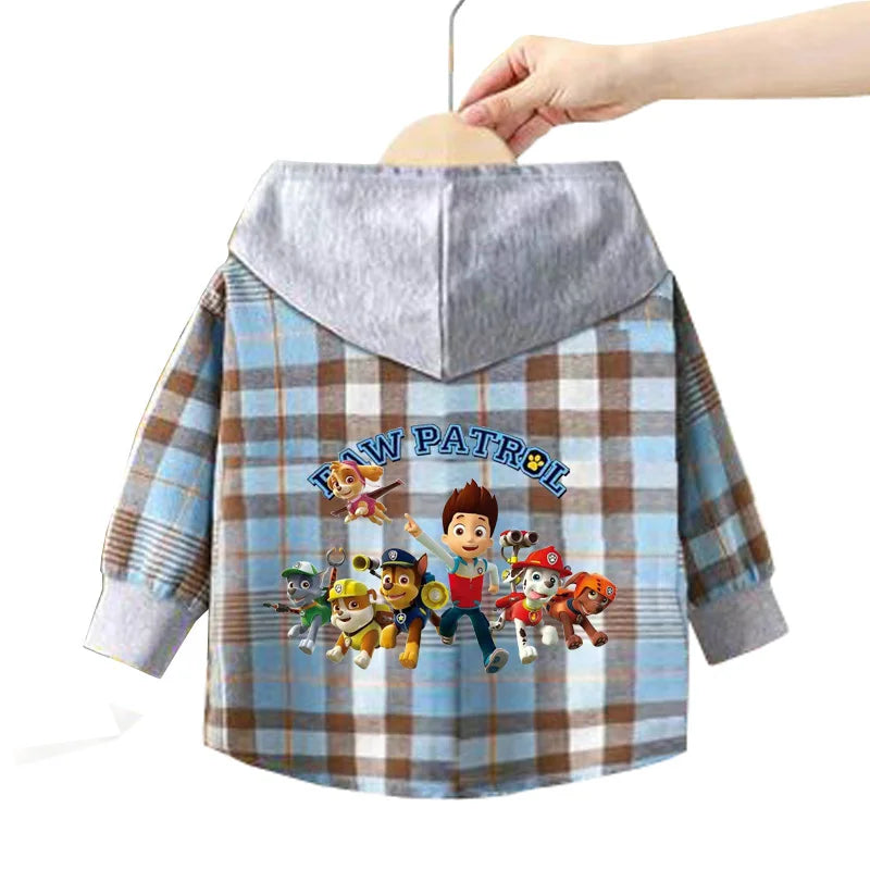 Autumn Children PAW Patrol Hoodie Jacket Coats Baby Girls Boys Cartoon Long Sleeved Zipper Windbreaker Kids Fashion Outerwear