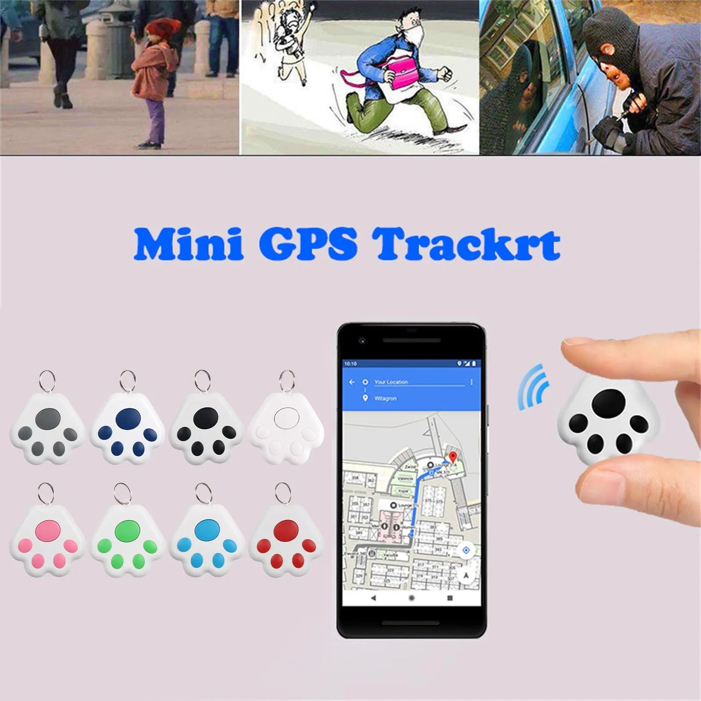 Mini GPS Tracker Bluetooth Anti-Lost Device Pet Kids Bag Wallet Tracking for IOS/ Android Smart Finder Locator Accessories unique shape