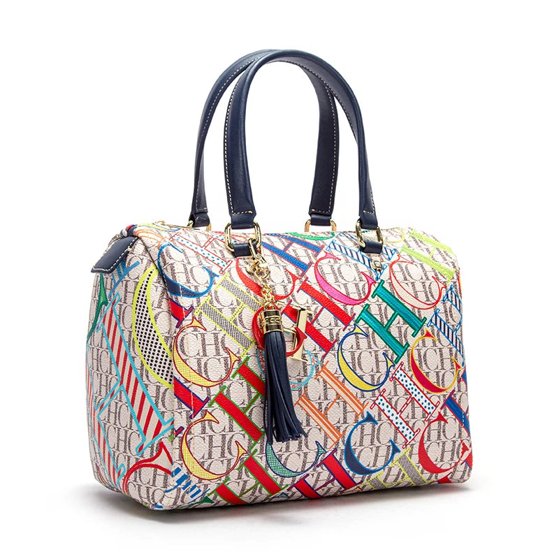 Jacquard Colorful Women's Commuting Crossbody BagFashionable and Luxury Design Spring 2024 New Women's Handbag