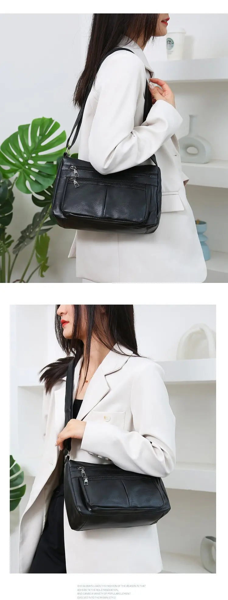 Women's Bag 2024 Trend Korean Handbags Designer Luxury Brand Ladies Shoulder Bags Soft Leather Fashion Versatile Crossbody Bag