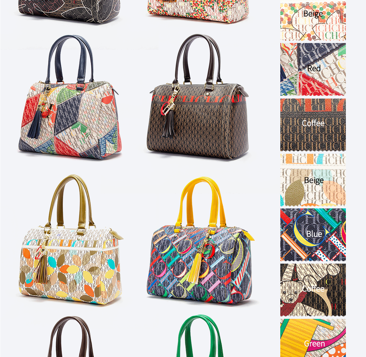 Jacquard Colorful Women's Commuting Crossbody BagFashionable and Luxury Design Spring 2024 New Women's Handbag