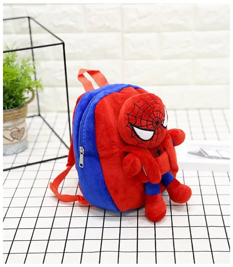 Marvel Series Cartoon Anime Fashion Personality Plush Toy Children Leisure Cute Kindergarten Backpack Holiday Gift
