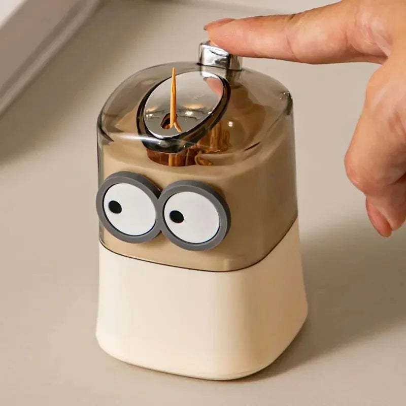 Creative Toothpick Storage Box Automatic Pop-up Toothpick Box Home Living Room Dining Room Push-type Toothpick Holder - unique