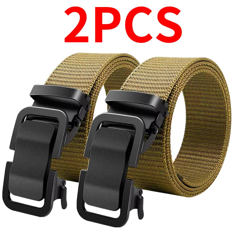 Authentic Military Tactical Belt - High Quality Quick Release Plastic Buckle Navy Army Outdoor Training Breathable Belt