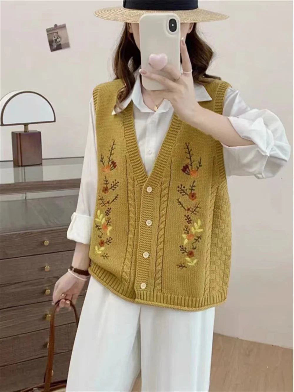 Spring Autumn Style Fashion Women's Knitted Cardigan Sweater Vest Sleeveless Ladies Waistcoat Jacket Basic Coats