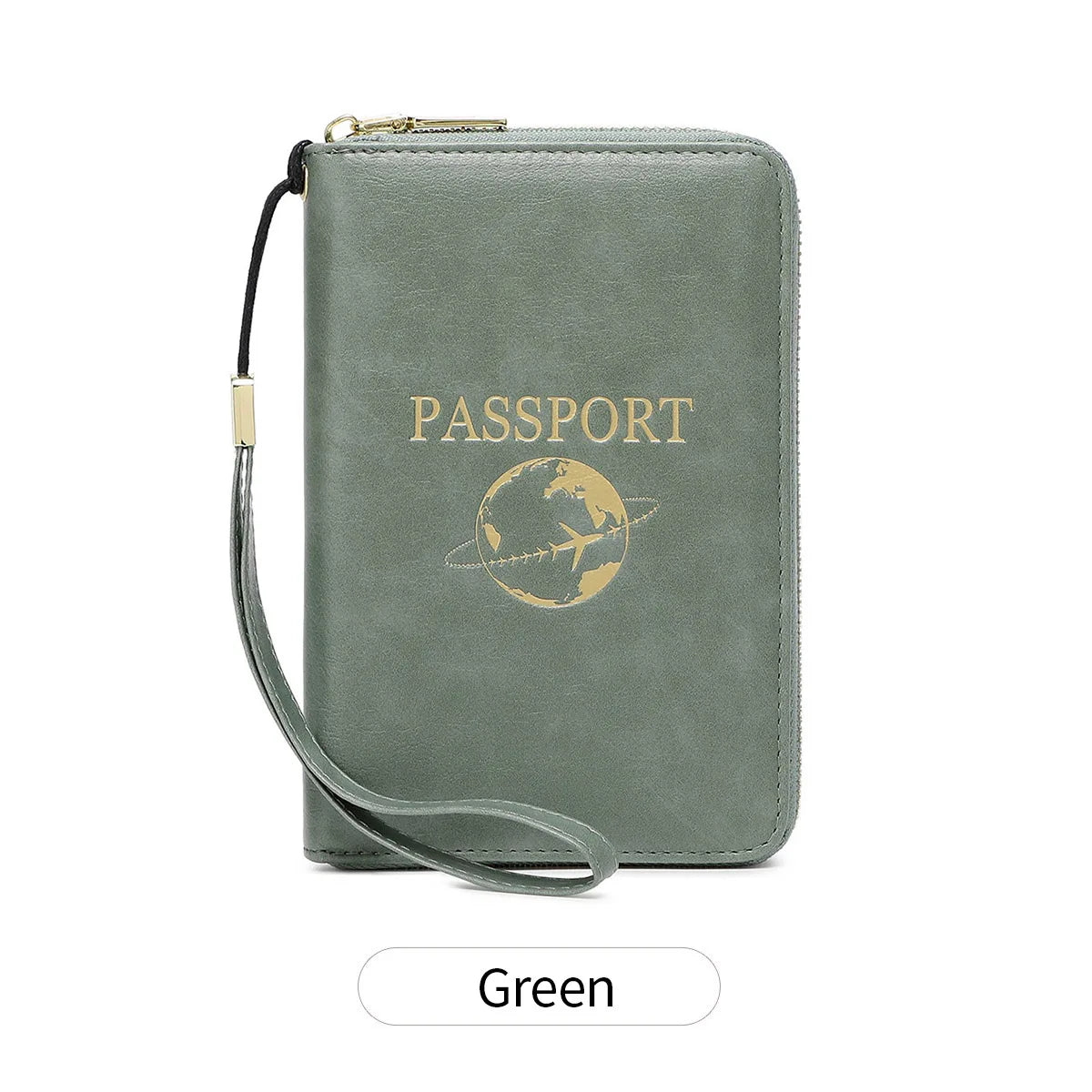 New Retro Passport Bag Fashion RFID Multifunctional PU Leather Passport Wallet Storage Bag Travel Accessories ID Bag Card Holder