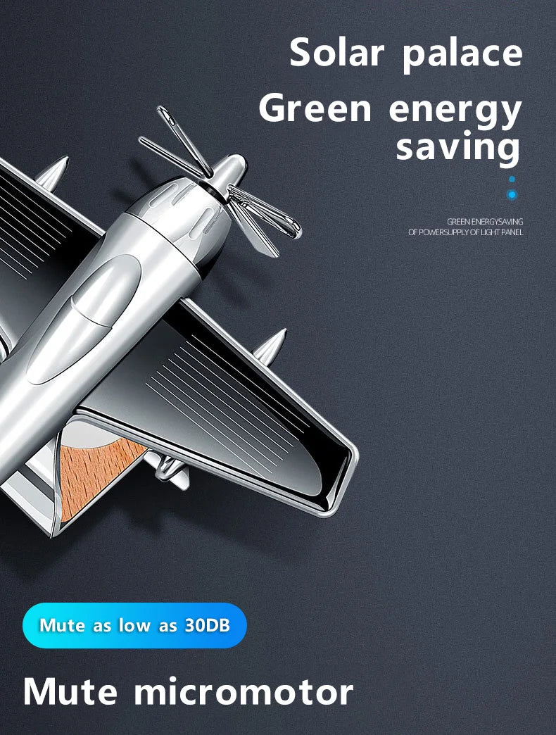 Car interior accessories solar airplane model center console decoration air freshener