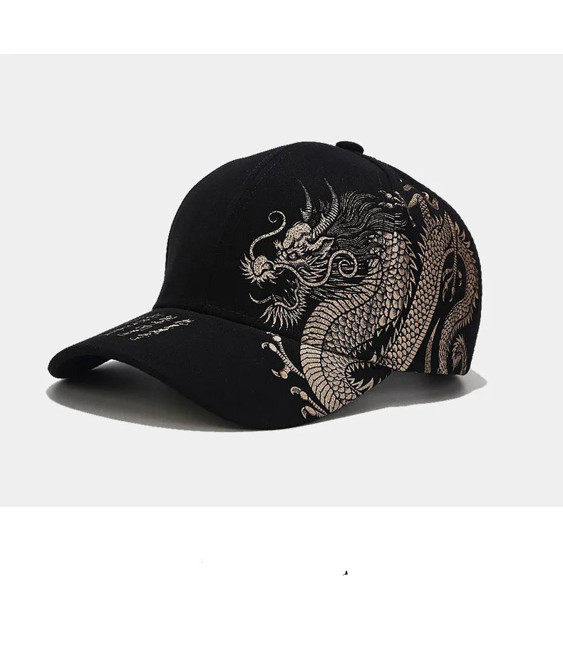 Dragon Pattern Baseball Hat For Men And Women, Versatile National Tide Cap, Hip Hop Skateboarding, Cool