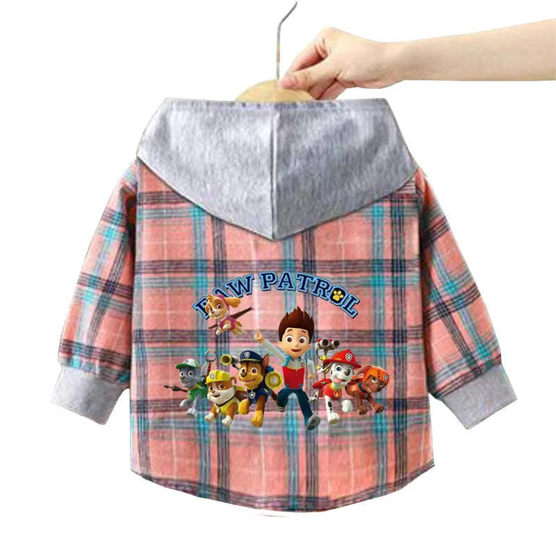 Autumn Children PAW Patrol Hoodie Jacket Coats Baby Girls Boys Cartoon Long Sleeved Zipper Windbreaker Kids Fashion Outerwear