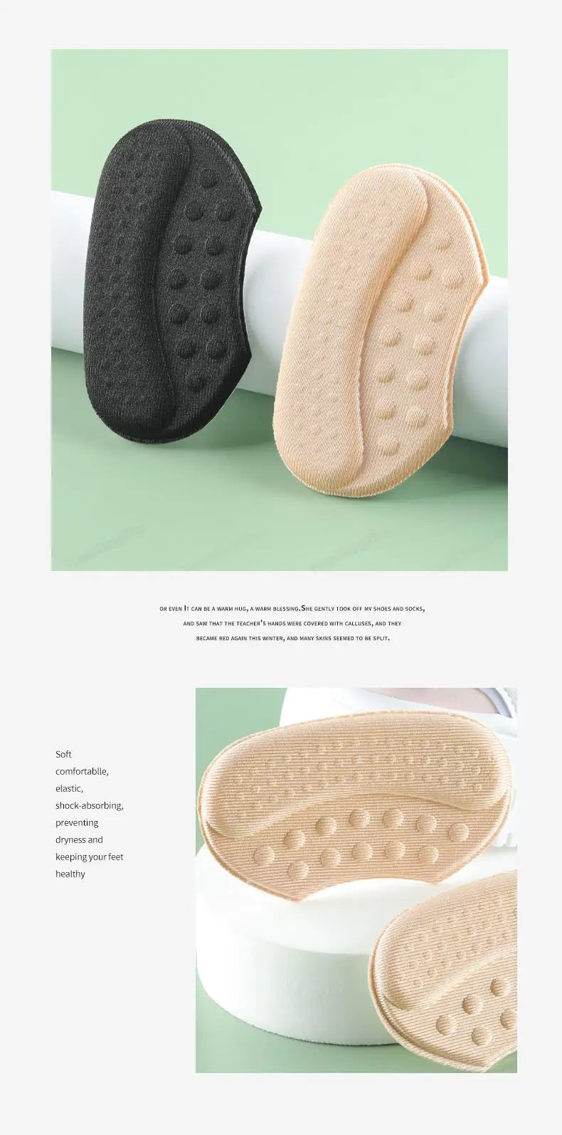 1Pair Shoe Pads for High Heels Anti-wear Foot pads Heel Protectors Womens Shoes Insoles Anti-Slip Adjust Size Shoes Accessories