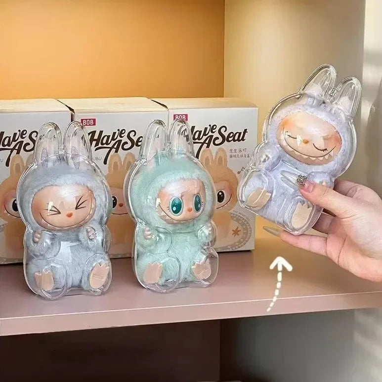 Labubu The Monster Have a Seat Original Replica Secret Edition Box Toy Vinyl Plush Doll Kawai Figurine Bag Charm Bag Pendant