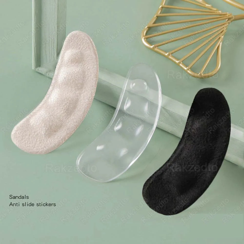 6pcs Anti-slip Shoe Pads Transparent Silicon Gel Insoles for Shoes Woman High Heels Sandals Non-Slip Pain Relief Heel Foot Pads