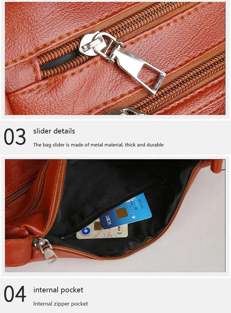Women's Bag 2024 Trend Korean Handbags Designer Luxury Brand Ladies Shoulder Bags Soft Leather Fashion Versatile Crossbody Bag