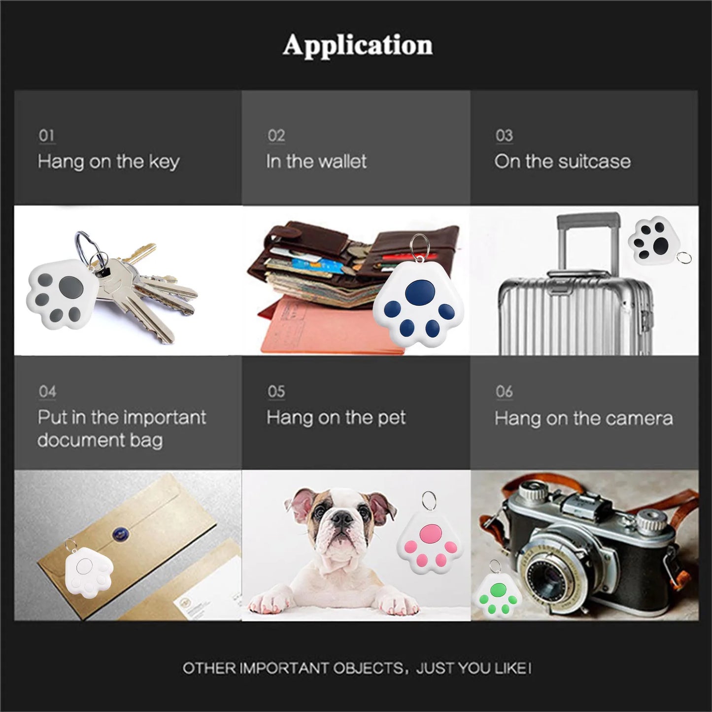 Mini GPS Tracker Bluetooth Anti-Lost Device Pet Kids Bag Wallet Tracking for IOS/ Android Smart Finder Locator Accessories unique shape