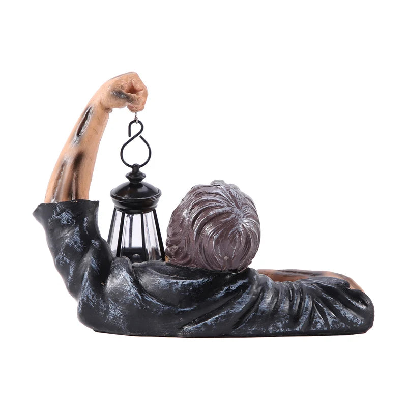 Halloween Zombie Spooky Lantern Decor Scary Garden Statue Outdoor Holiday Party Craft Decor Supplies Haunted House Horror Props