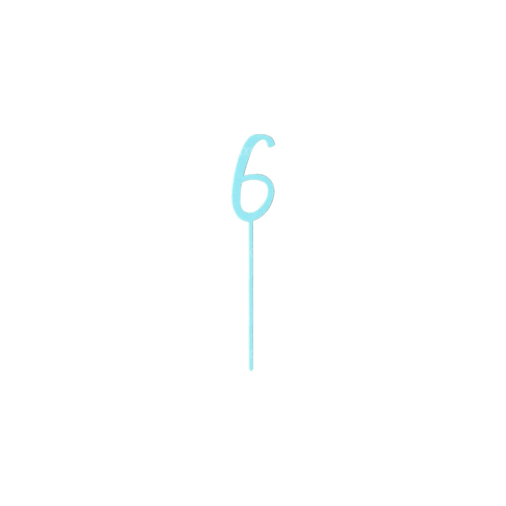 1pc Acrylic Creative Number 0-9 Cake Topper Plugin for Birthday Anniversary Party Cake Dessert Baking DIY Decoration