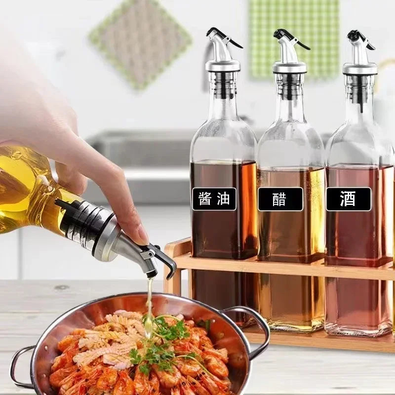 1/5 PCS Bottle Stopper Leak Proof Wine Stopper Bottle Cap Wine Pourer Spout Stopper Dispenser Olive Oil Sprayer Kitchen Tools