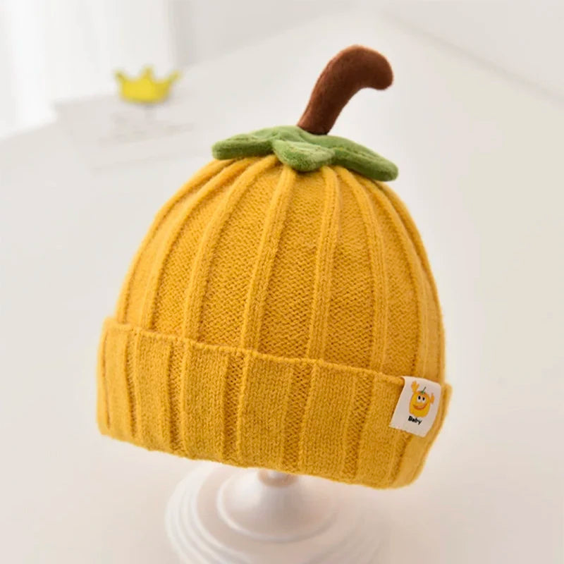 Winter Baby Hat Knitted Warm Soft Boys Girls Beanies Toddler Korean Ins Cute Solid Autumn Outdoor Kids Unisex Cap