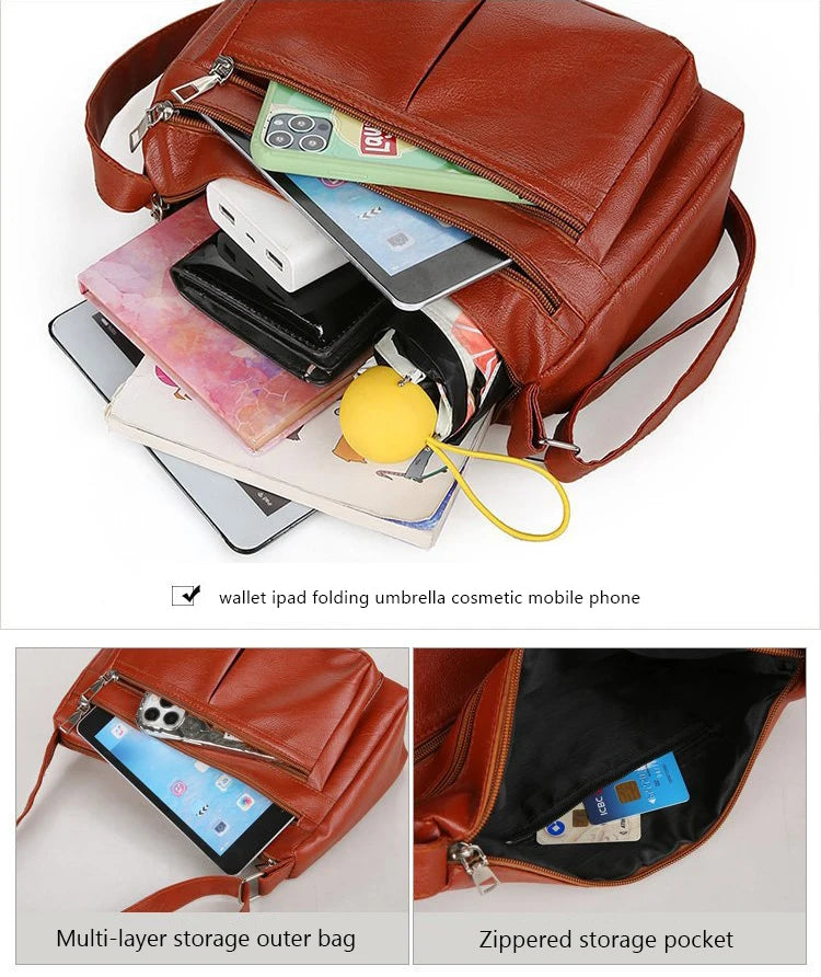 Women's Bag 2024 Trend Korean Handbags Designer Luxury Brand Ladies Shoulder Bags Soft Leather Fashion Versatile Crossbody Bag