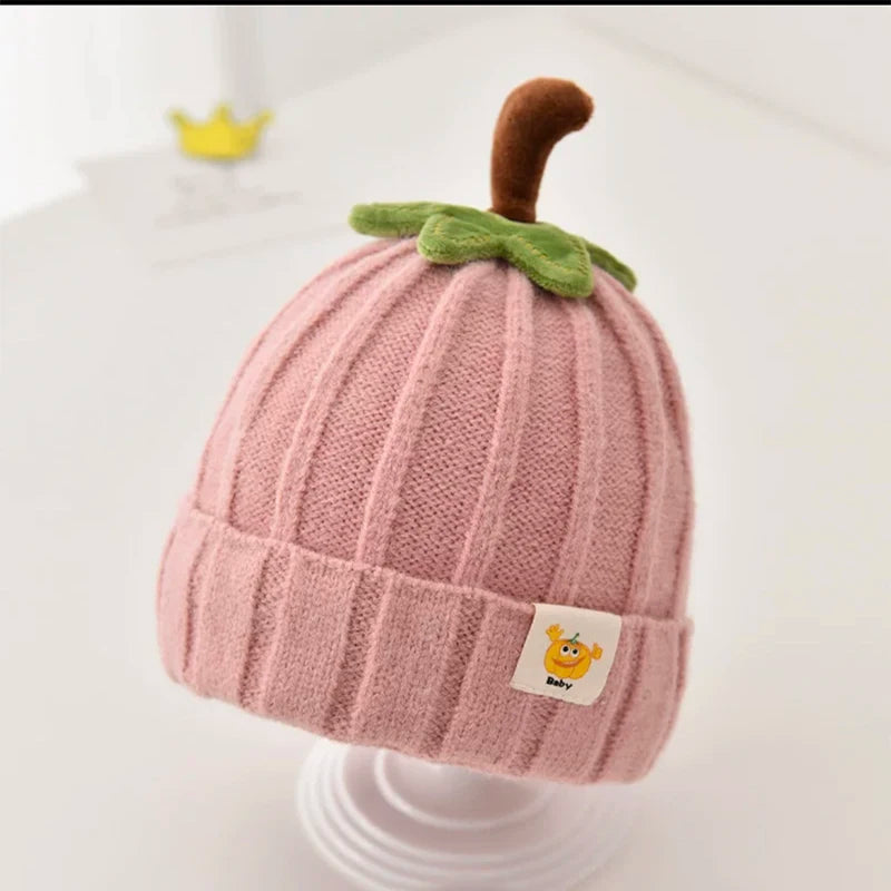 Winter Baby Hat Knitted Warm Soft Boys Girls Beanies Toddler Korean Ins Cute Solid Autumn Outdoor Kids Unisex Cap