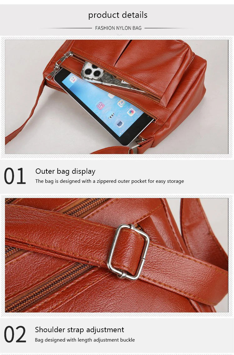 Women's Bag 2024 Trend Korean Handbags Designer Luxury Brand Ladies Shoulder Bags Soft Leather Fashion Versatile Crossbody Bag