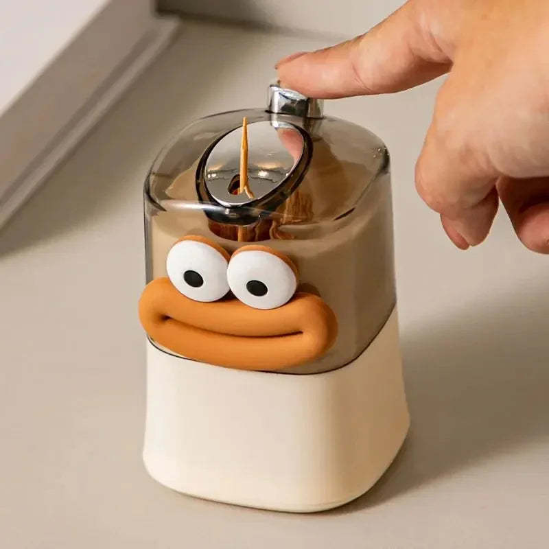 Creative Toothpick Storage Box Automatic Pop-up Toothpick Box Home Living Room Dining Room Push-type Toothpick Holder - unique