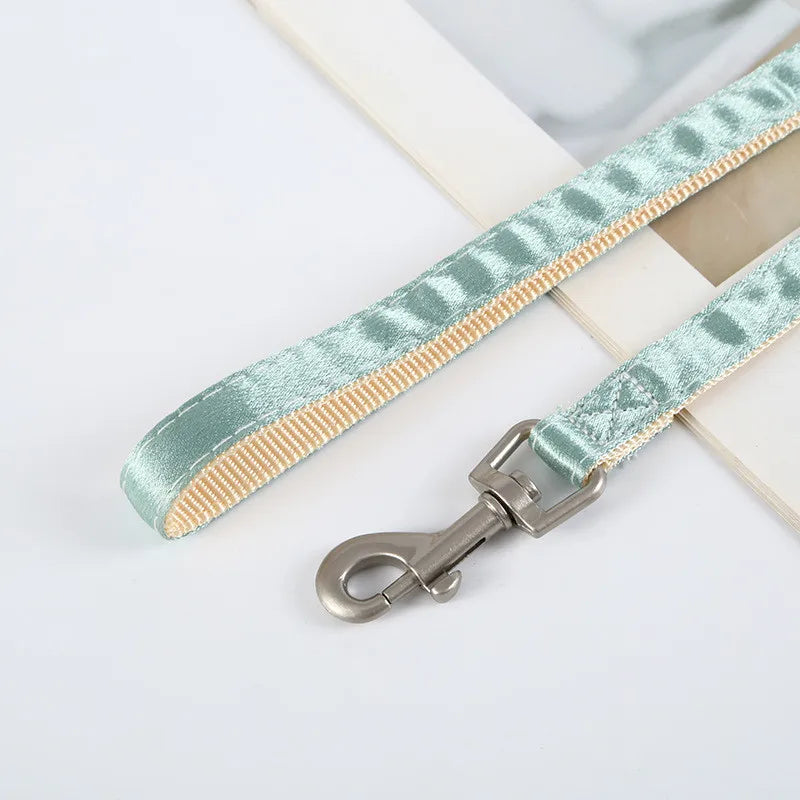 Cat Harness and Leash Adjustable Size Bling Harness with Bow Trim and Leash Rope To Keep Out Break Free Cat Walking for Cats