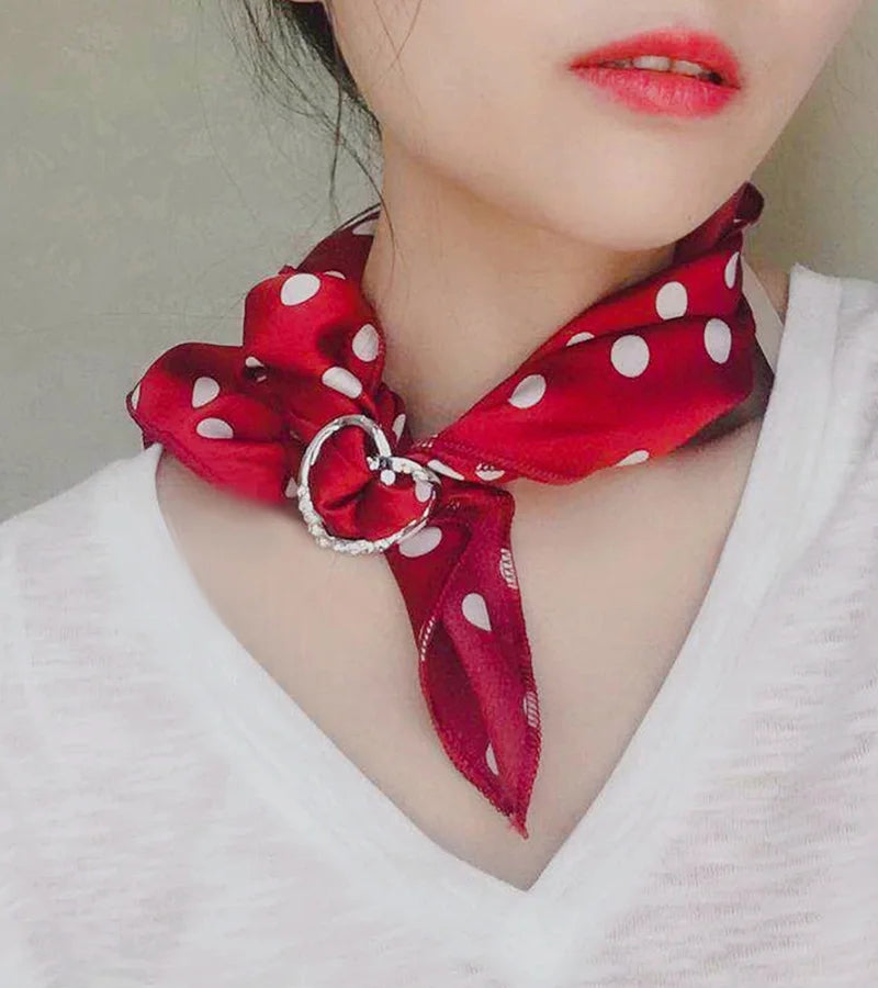 Women Geometric Brooch Clothes Corner Knot Button Ring Shirt Hem T-shirt Scarf Buckle Clothes Decoration Accessories