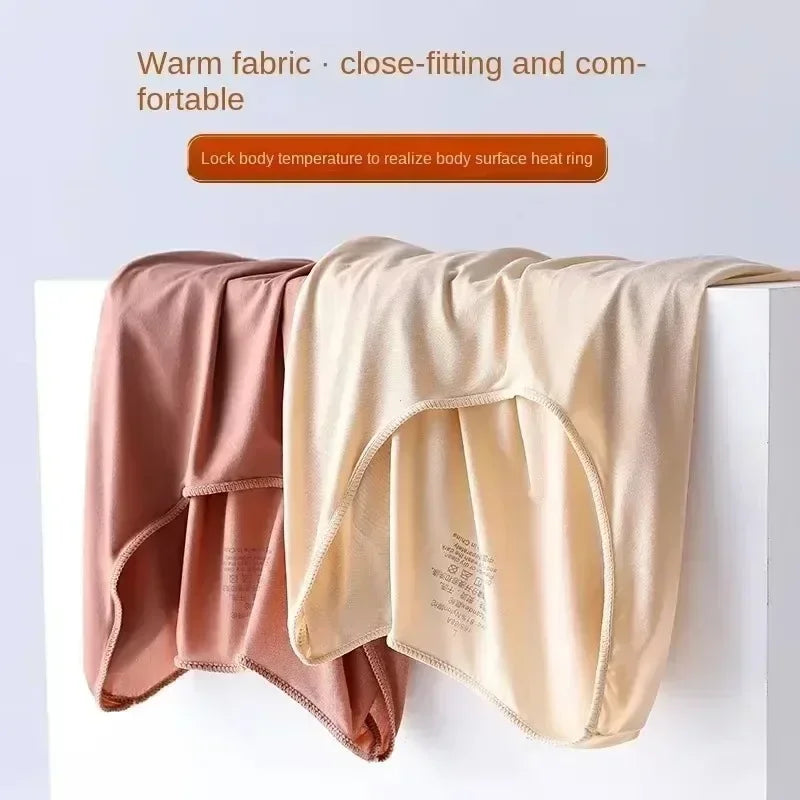 2PCS Thermal Underwear Sets for Woman Autumn Winter Bottoming Shirt Long-sleeved T-shirt Thin Thermal Top Women's Thermal Skin