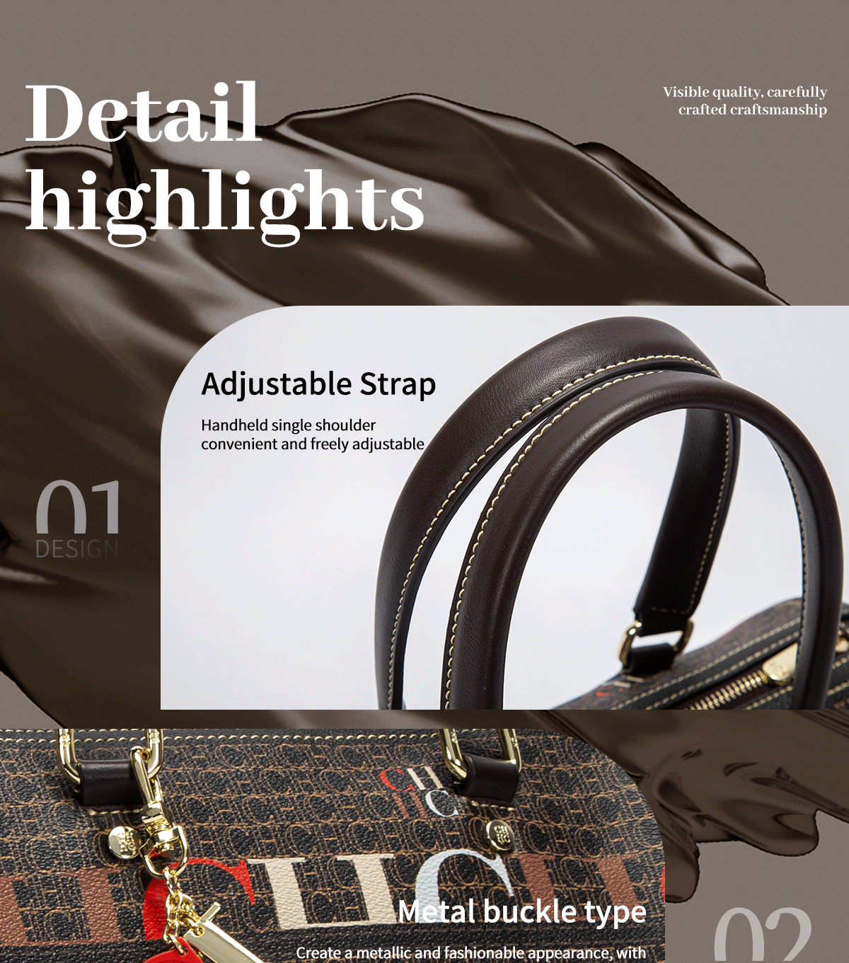Jacquard Colorful Women's Commuting Crossbody BagFashionable and Luxury Design Spring 2024 New Women's Handbag