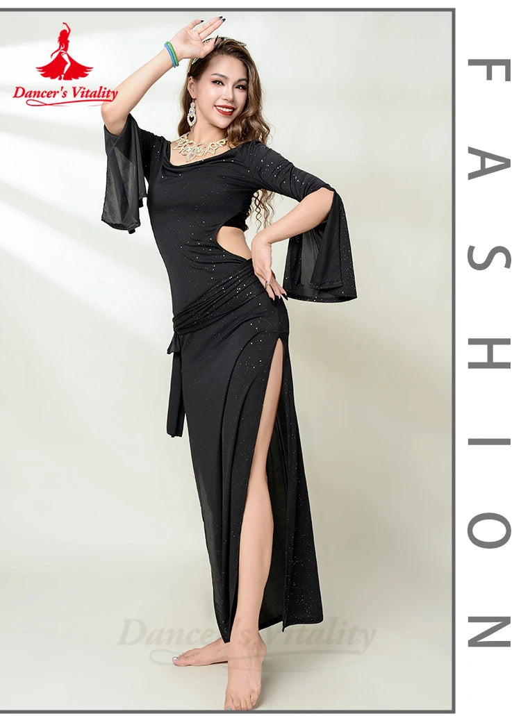 Belly Dance Costume Suit for Women Half Sleeve Costume Robe Adult Saibi Shaabi Baladi Practice Clothes Belly Dancing Wear Outfit