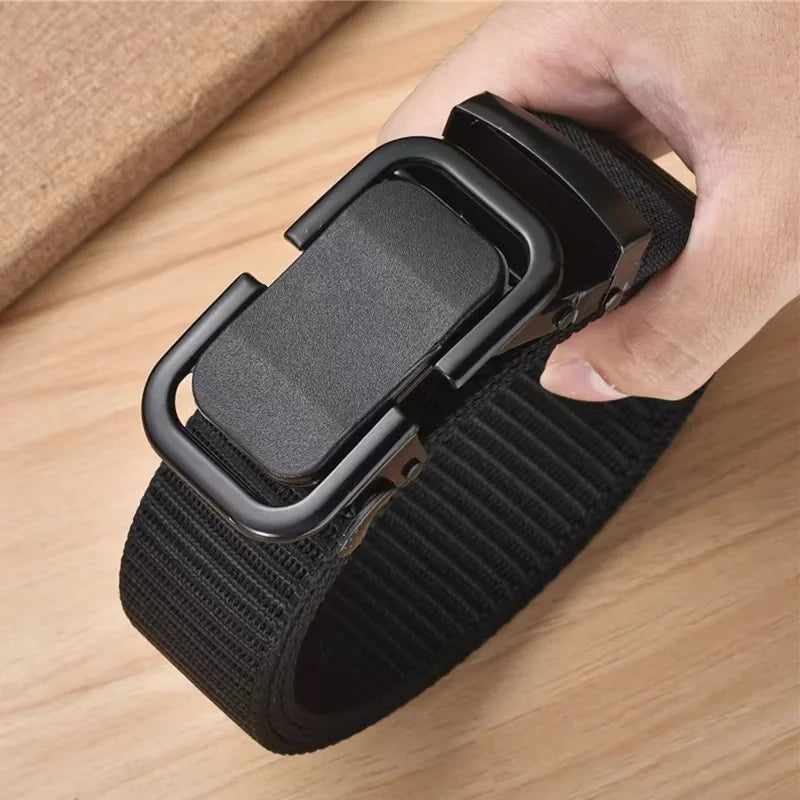 Authentic Military Tactical Belt - High Quality Quick Release Plastic Buckle Navy Army Outdoor Training Breathable Belt