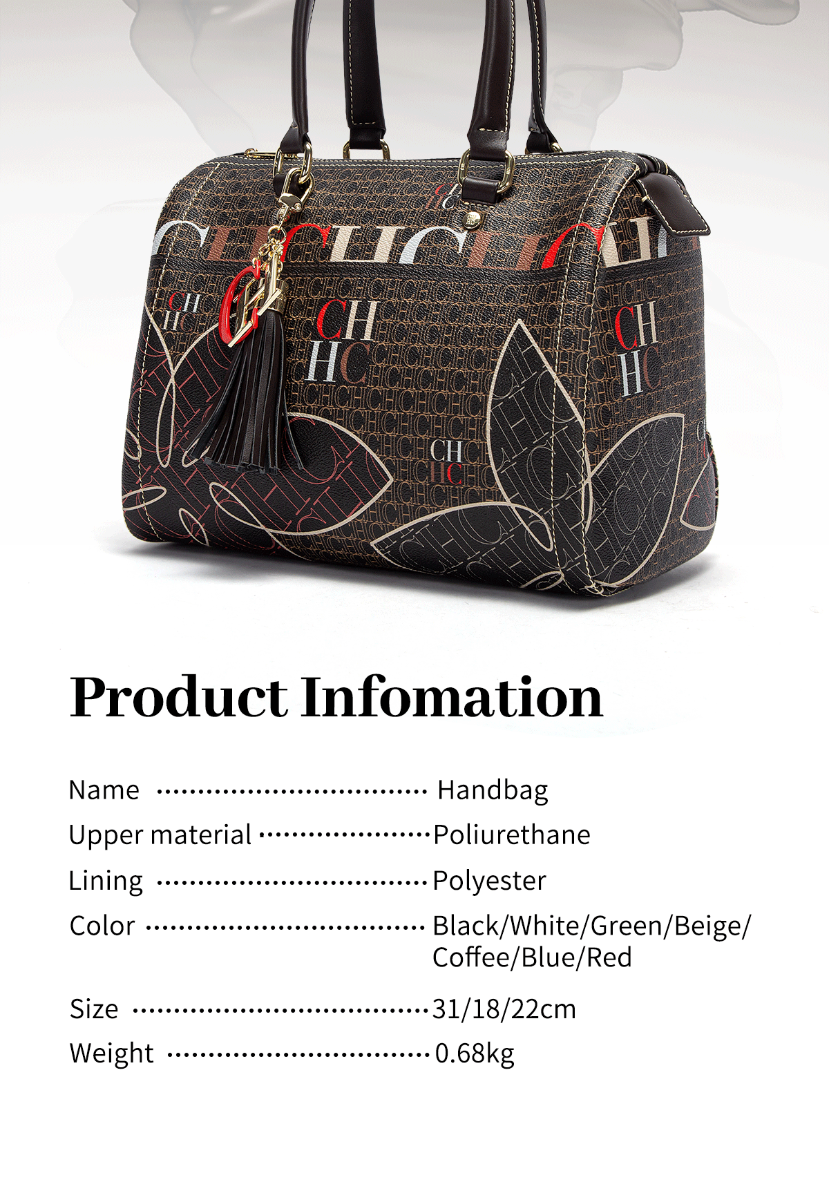 Jacquard Colorful Women's Commuting Crossbody BagFashionable and Luxury Design Spring 2024 New Women's Handbag