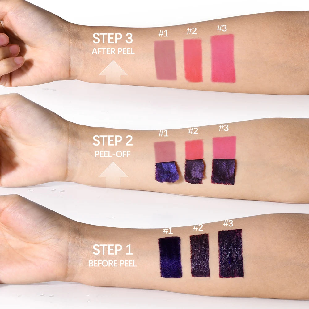 Long Lasting Lip Inks Korean Matte Lip Tint Peel Off Matte Tick for Lips Stick Liquid Lipstick Waterproof Makeup