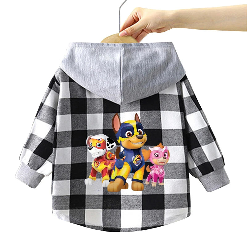 Autumn Children PAW Patrol Hoodie Jacket Coats Baby Girls Boys Cartoon Long Sleeved Zipper Windbreaker Kids Fashion Outerwear