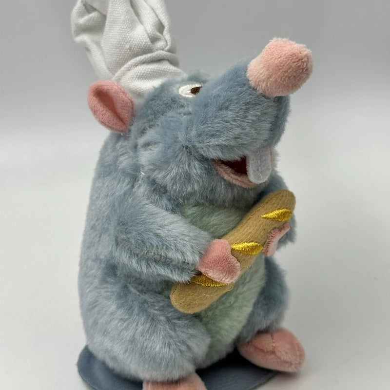 Anime 15cm Ratatouille Chef Remy Magnetic Plush Toy Room Decora Doll Kid Shoulder Plush Doll Decoration Headband Toys Gifts